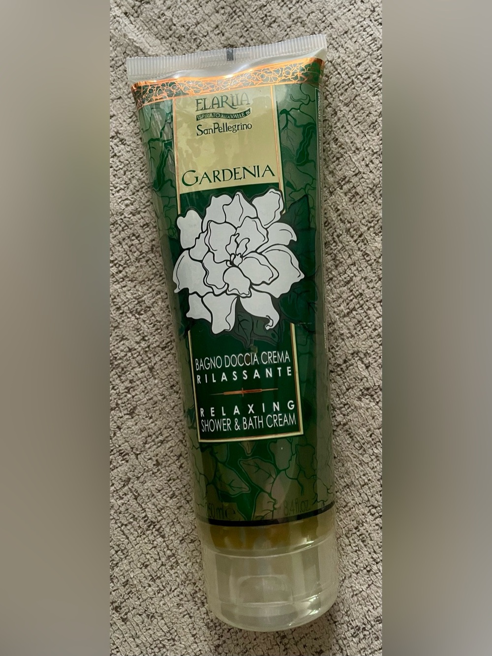 New Elariia San Pellegrino Gardenia Shower & Bath Cream 8.4 Oz SEALED. Perlier